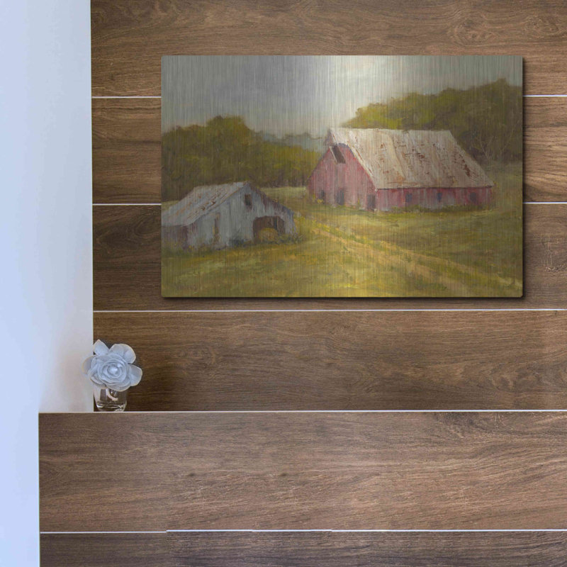 «Country Barns» par Marilyn Wendling, H 12 po x l 16 po