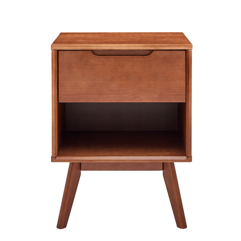 Hillenbrand 18'' W Nightstand, Dark Walnut