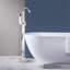 Robinet de baignoire monocommande à fixation au sol avec douche à main-57951684