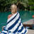 Aston & Arden Pinstriped 100% Cotton Beach Towel 35x70-75204888