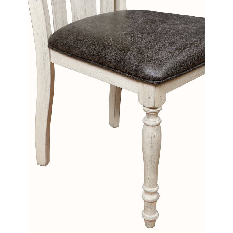 Ensemble de 2 chaises en chêne patiné