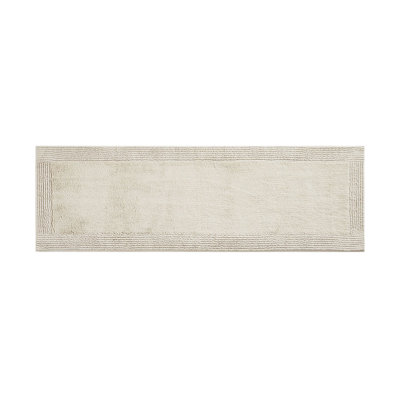 Tapis 100% coton touffeté 100% coton réversible naturel 24 x 72 po