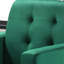 Fauteuil d'appoint en velours vert 27,5 po Kulik-121648455
