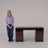 Daylie 59''  Executive Desk with File and Storage Drawers and Cabinet, Computer Writing Desk with Keyboard Tray and 2 Open Compartments for Home Office-2015012112