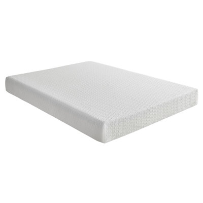 Matelas de lit en mousse viscoélastique imprégnée de gel, ferme, blanc, matelas dans une boîte
