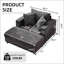 Chaise longue confortable avec repose-pieds amovible, canapé-lit rembourré avec coussins pour se détendre dans le salon et la chambre à coucher-1180176426