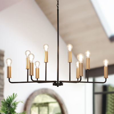 Aldrena 10-Light Oversized Dimmable Traditional/Classic Chandelier