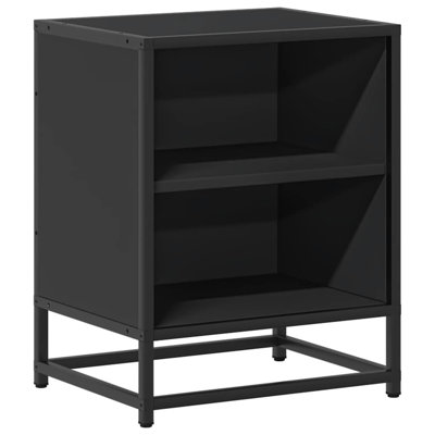 40cm W Metal Bedside Table