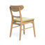 Chaises de salle à manger rembourrées de style Mid-Century moderne avec structure en bois d'hévéa et siège rembourré Armgart-708240488-713038523