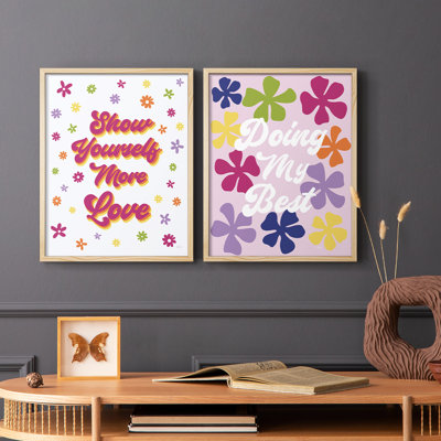 Show Yourself More Love-Premium Framed Print -Ready to Hang - No Nails Required - No Nails Required