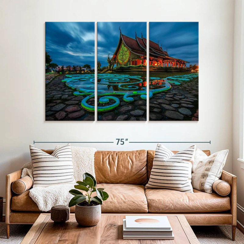 Adella Sirindhorn Wararam Temple, 42" H x 65" W