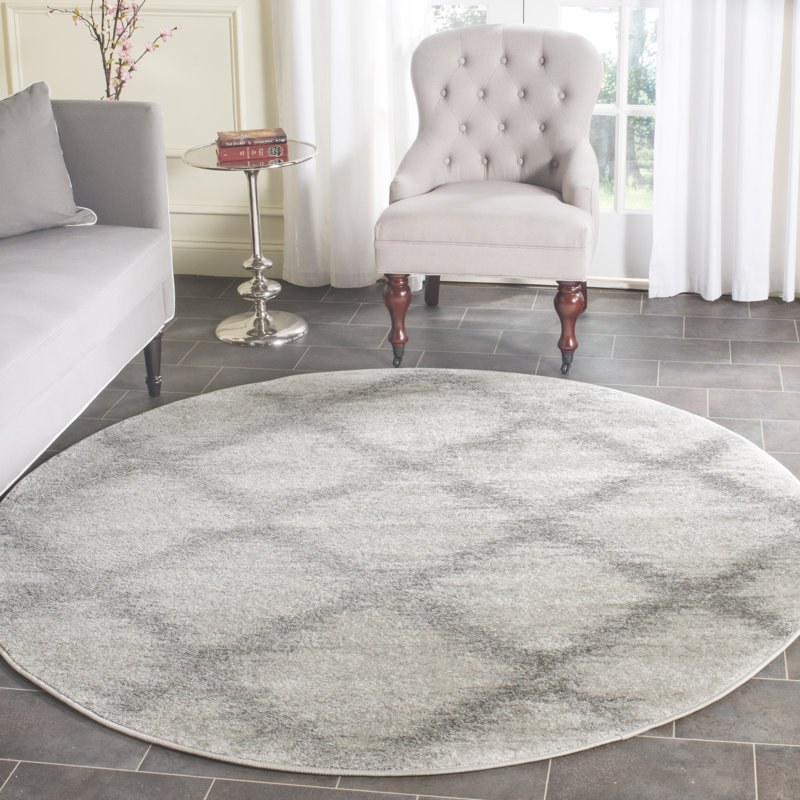 Oddger Performance Geometric Rug, Round 6'