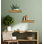 2 Piece Solid Wood Floating Shelf