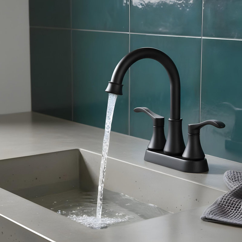 Modern Bathroom Sink Faucet with 2 Handles