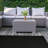 Amorie Furnish my Place Modern Indoor/Outdoor Commercial Solid Color Rug - Pet and Kids Friendly Rug, Stain Resistant, Floor Carpet for Living Room & Hallway, Wedding - Black-775611390