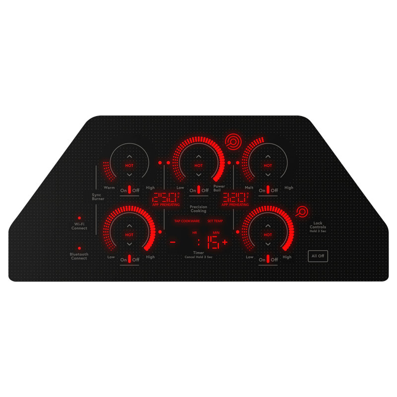 29.88" Electric Cooktop with 5 Elements, Black