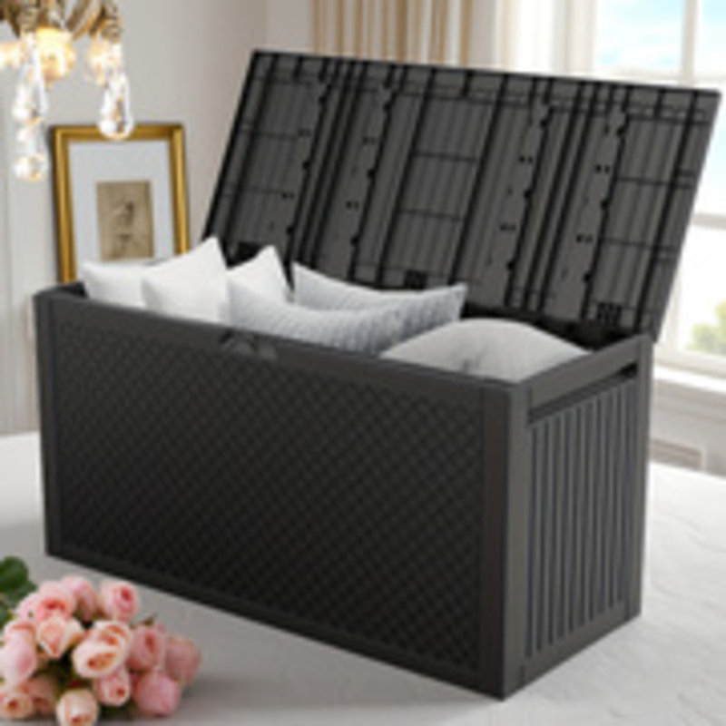 Pp Plastic Storage Box  90 - Gallon Capacity, Weather - Resistant  Ideal For Patio And Outdoor Storage