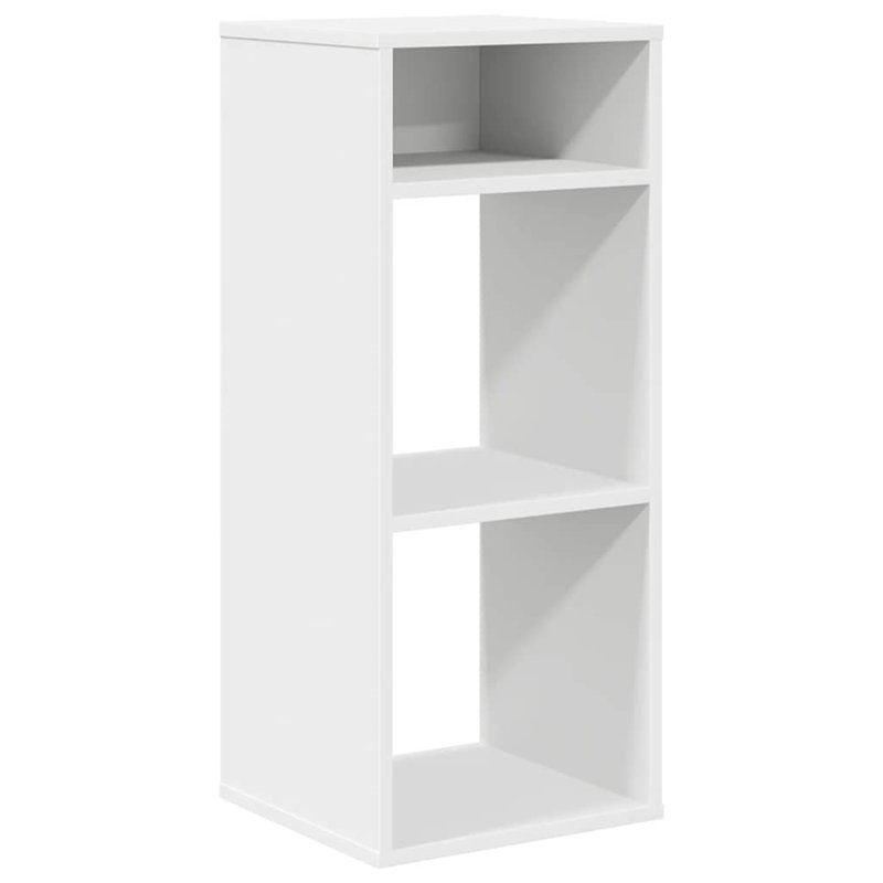 Adamsdale 34cm W Bookcase, White, (4 Shelves) 80 cm H x 34 cm W x 31 cm D
