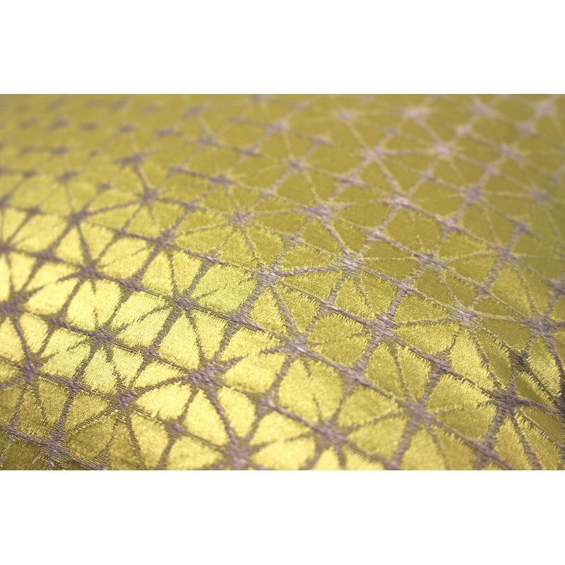 Geometric Square Cushion Cover, Gold