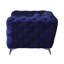 Causeuse en velours bleu