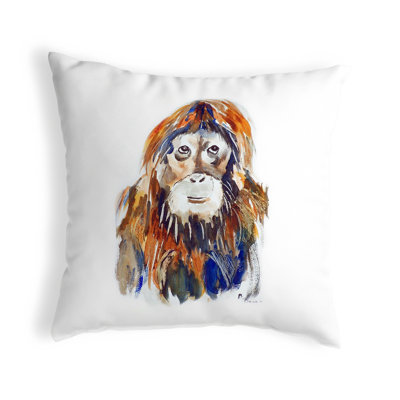 Orangutan Indoor/Outdoor Throw Pillow