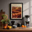 Golden Vineyard Light Rustic - Framed Print-224809707-224809750