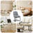 Modern Upholstered Metal Frame Side Dining Chair-1042027744