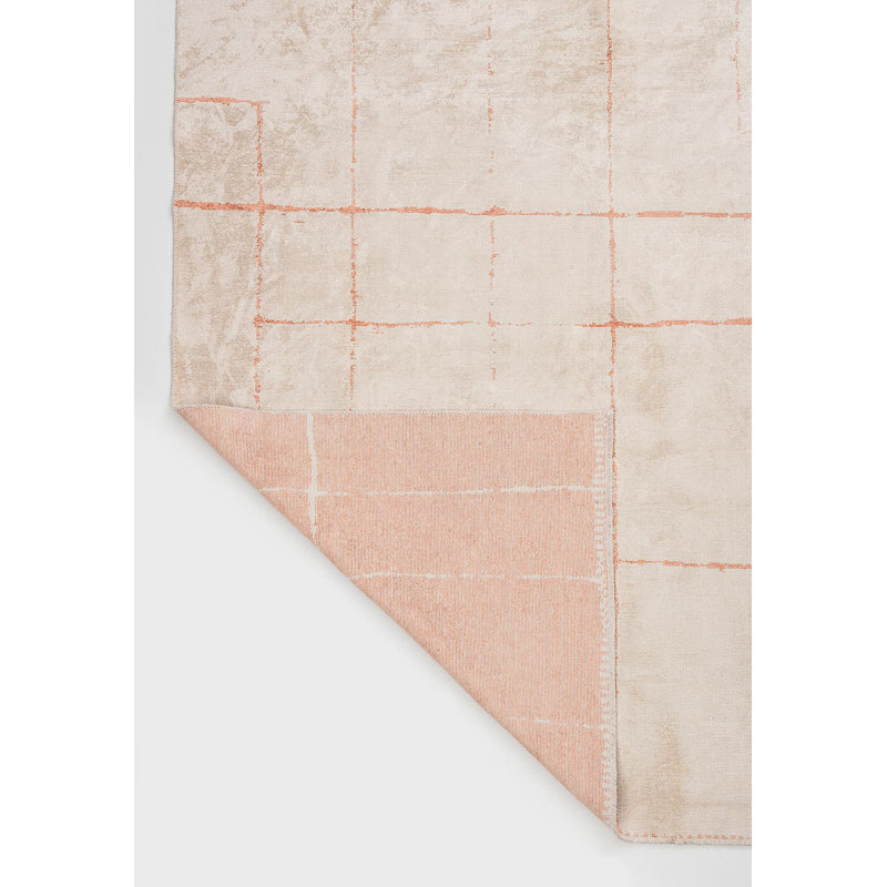 Benafield Abstract Hand Loom Indoor / Outdoor Area Rug, Rectangle 5'3" x 7'7"