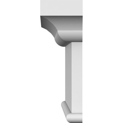 Endurathane Craftsman Crosshead, 107" Bottom Width x 110 1/8" Top Width x 6 1/8"H x 1/2"P, Factory Primed