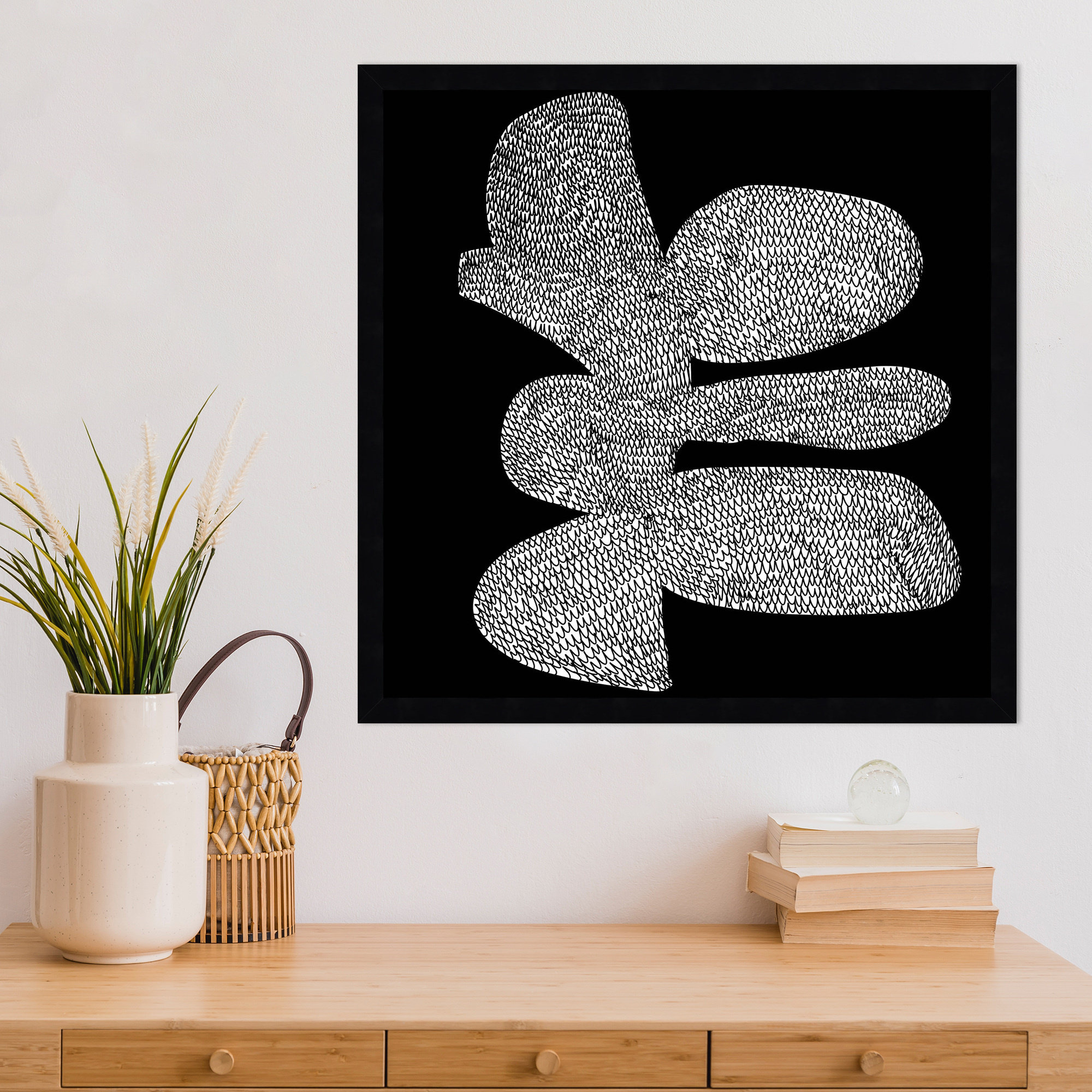 Craft by Dan Hobday, Black, 21" H x 21" W