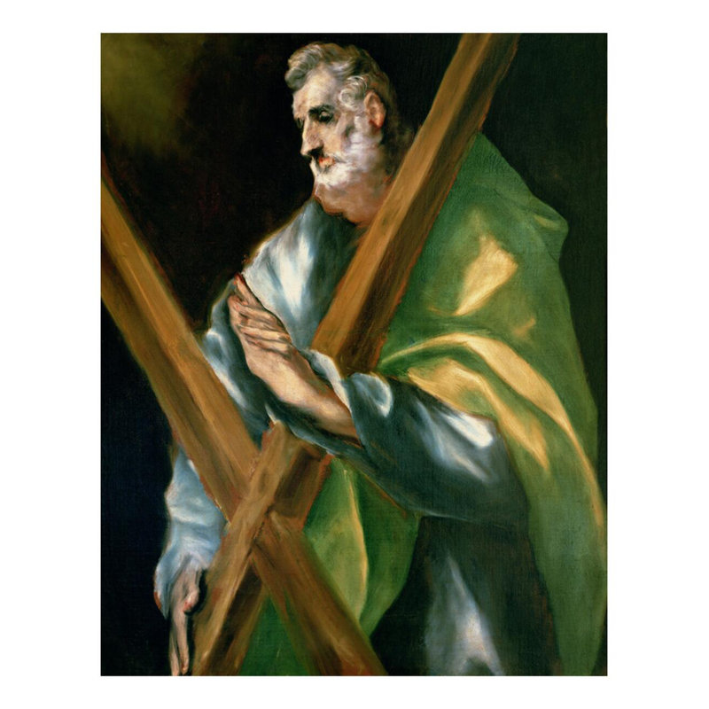 St. Andrew par El Greco - Estampe numérique, H 28 po x l 22 po