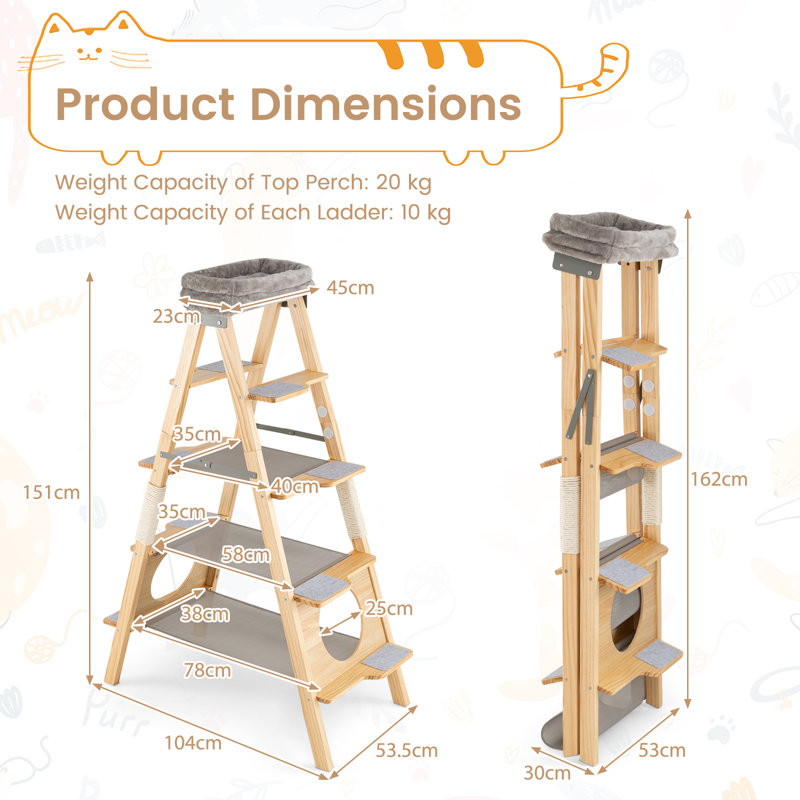 151cm H Cat Tree