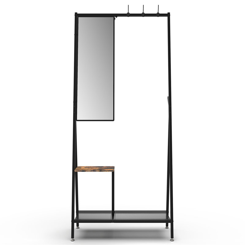Coat Rack With Mirror