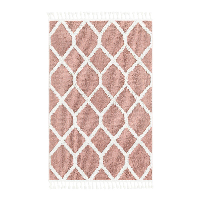 Geometric Indoor Rug, Rectangle 4'1" x 6'1"