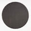Table de bar d'extérieur ronde en rotin de polyéthylène de 26 po, Multibrown