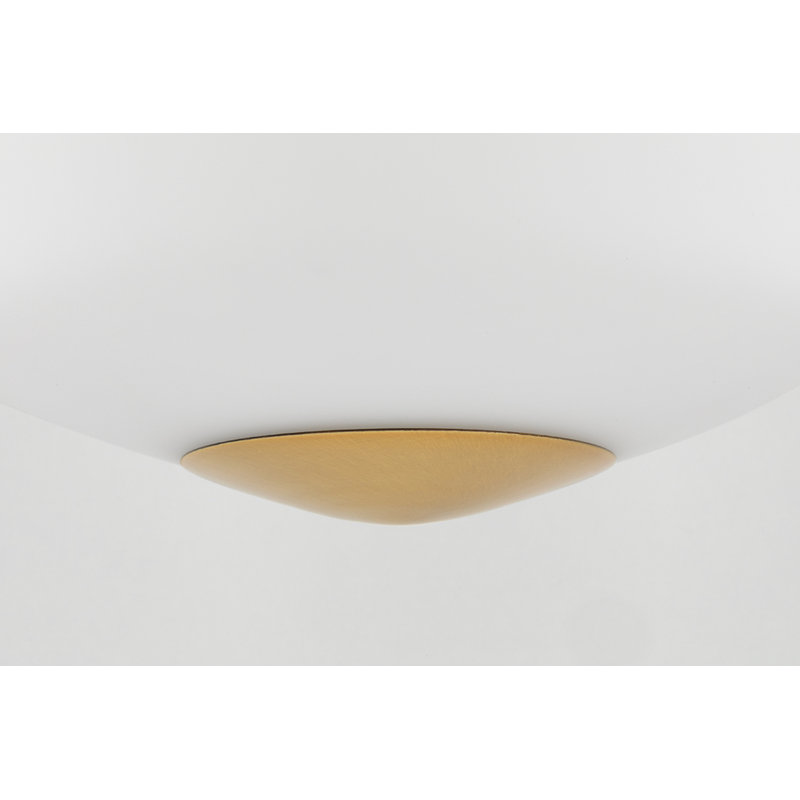 Darby 1 - Light Single Pendant, Aged Brass, 13.75" H x 10" W x 10" D