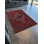 Tapis décoratif rétro à motif traditionnel rose foncé