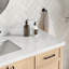 ARIEL Kelly 55 Single Sink Bathroom Vanity with Italian Carrara Marble Top-1548556468-1590883251