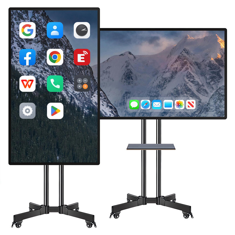 JYXCN 4K Smart Board, tableau blanc interactif 49 pouces, ordinateur à écran tactile tout-en-un avec double système et partage de nuage, tableau blanc pour la salle de classe, le bureau et les présentations?