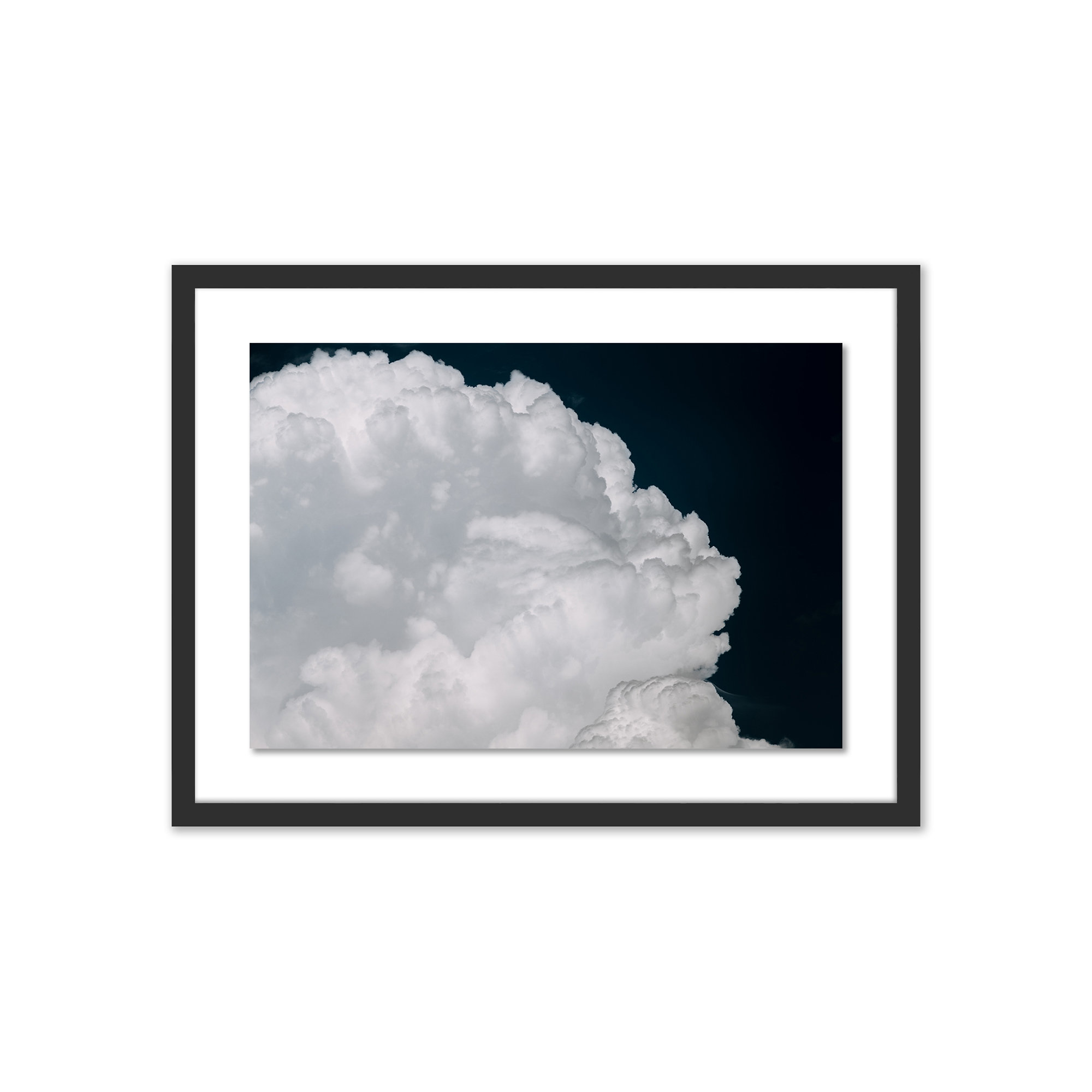Cumulus by Michael Schauer, Black, 18" H x 24" W x 1.5" D