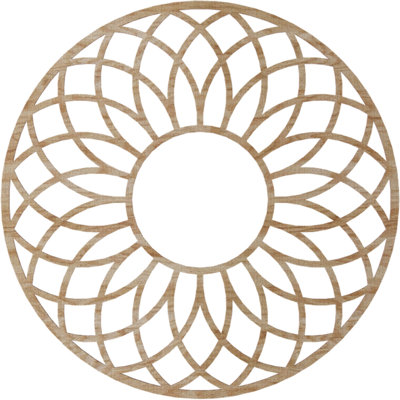 Médaillon de plafond en bois ajouré Cannes