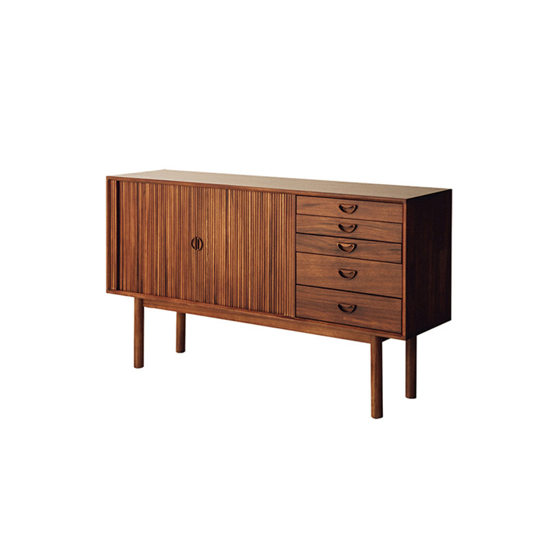 Armoire d'appoint simple et sophistiquée en bois massif