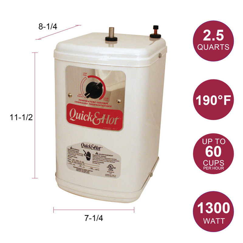 Distributeur d'eau chaude Premium Premium, Nickel satiné