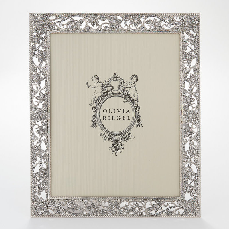 Flora Metal Picture Frame, 8" x 10", Silver