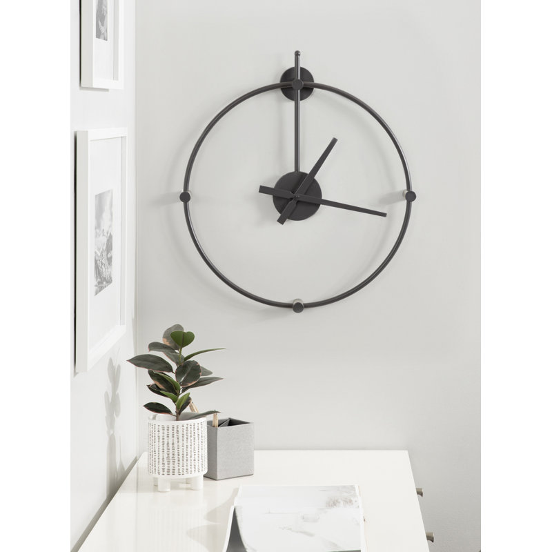 24.25" Wall Clock, Gray