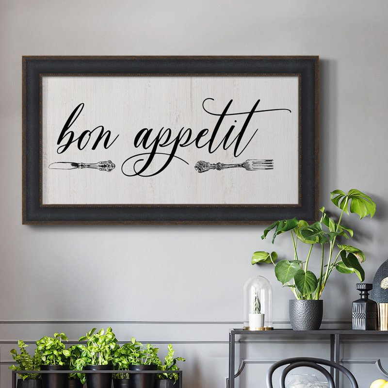 " Bon Appetit ", 25" H x 45" W x 2.5" D
