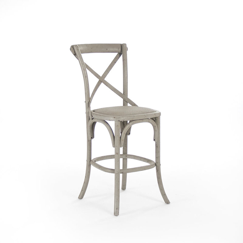 Parisienne Cafe Counter Stool, Green, Counter Stool (26” Seat Height)