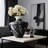 Irregular handcrafted ceramic tabletop vase, splash-ink pattern ceramic vase, ceramic textured decorative vase-1471025894