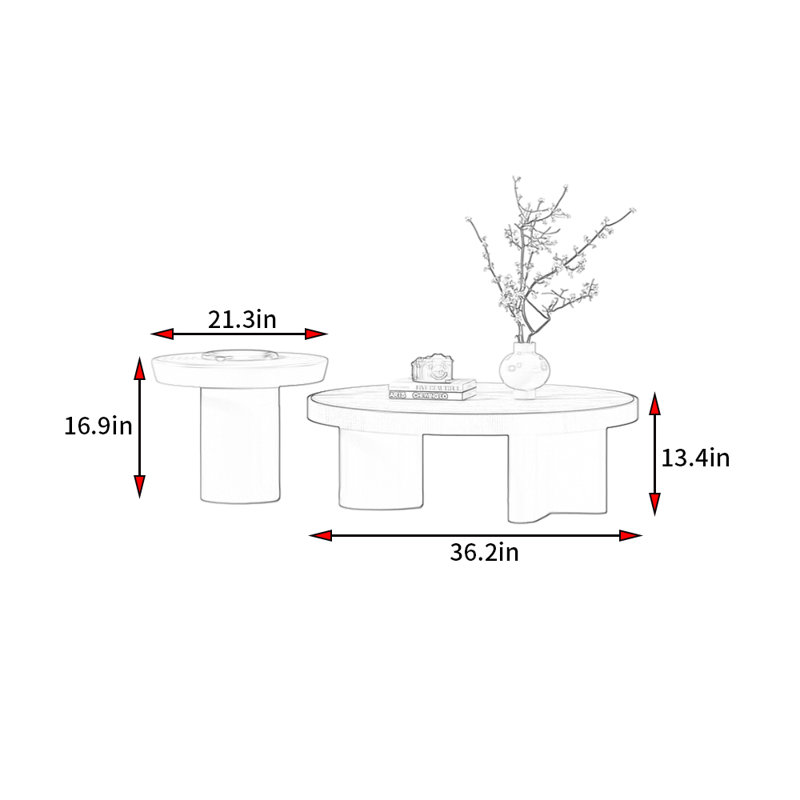 Table basse italienne de style minimaliste classique