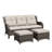 73'' Wide Wicker Patio Sofa with Cushions-674401184